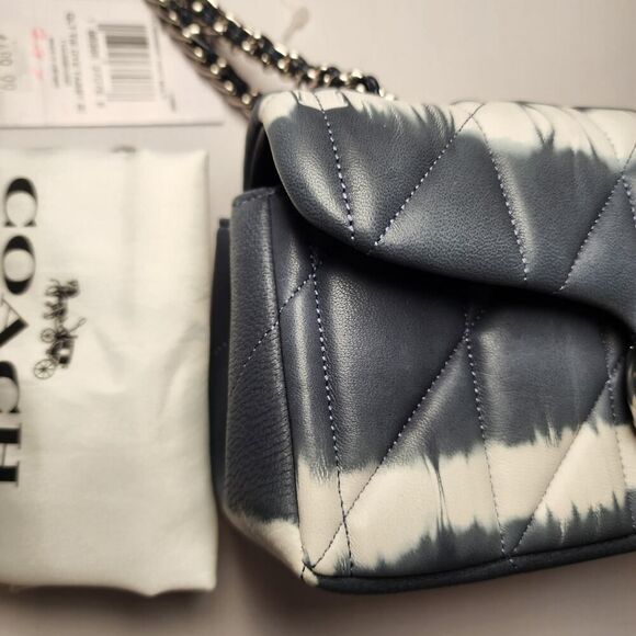 COACH CU080 Quilted Tabby Bag 20 Tie Dye Midnight Navy V2 - Picture 3 of 8